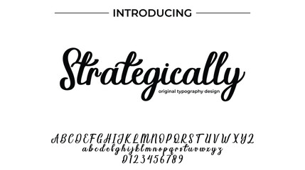 Strategically - Elegant Script Font for Smooth Handwritten Design and Creative Typography