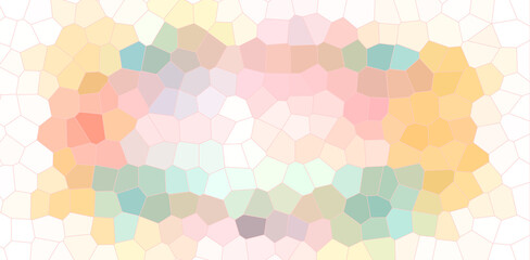 Abstract Pastel Polygonal Mosaic Background with Voronoi Pattern