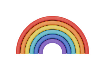 Obraz premium Vibrant rainbow arc in red, orange, yellow, blue, and violet colors