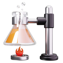 Orange Flask Heating