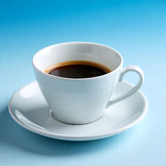 cup of coffee on white background