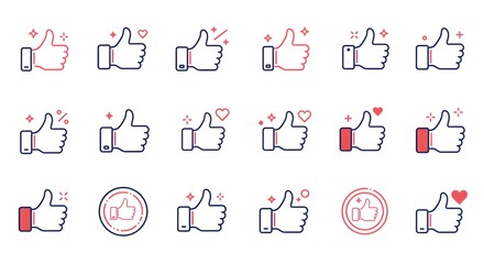 Minimal Line Art Like Icons for Modern Digital Design.