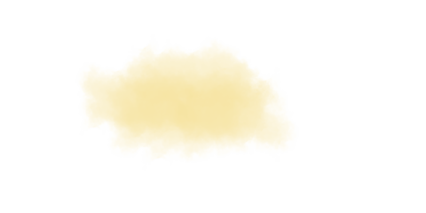 A blurry yellow cloud against a black background