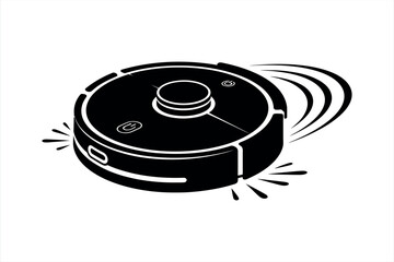 Robotic Vacuum Cleaner Technology Icon