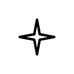 Star Icon for Rating Favorite and Achievement Symbol