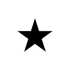 Star Icon for Rating Favorite and Achievement Symbol