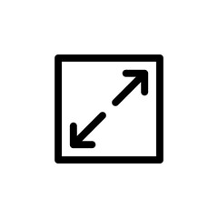 Fullscreen Icon for Display Expansion and View Control