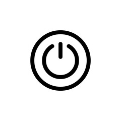 Power Button Icon for Device Control and Energy Switch