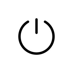Power Button Icon for Device Control and Energy Switch