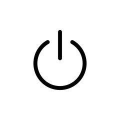 Power Button Icon for Device Control and Energy Switch