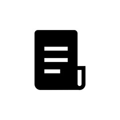 Receipt Icon for Payment and Purchase Record