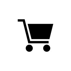Shopping Cart Icon for Online Store and E-commerce Design