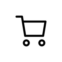 Shopping Cart Icon for Online Store and E-commerce Design