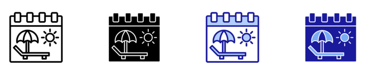 Holiday  Icon Set Multiple Style Collection
