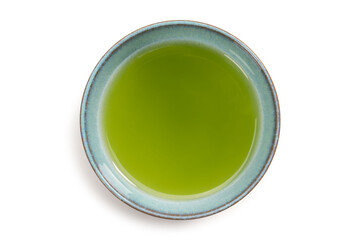 湯呑み茶碗に入れた日本の緑茶