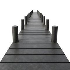 Fototapeta premium Mysterious pier stretches onward