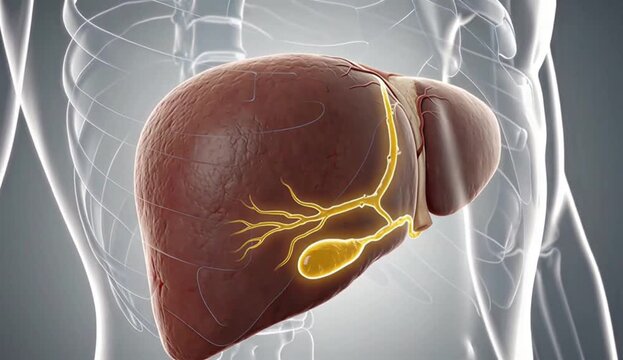 Human Liver 3D Animation &ndash; Realistic Anatomy and Function Visualization in 4K