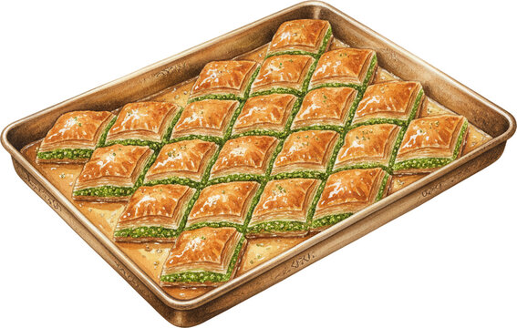 Pistachio Baklava Tray