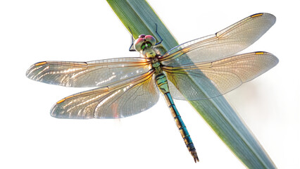 Detailed Dragonfly Artwork on Clear Background Perfect for Digital Projects