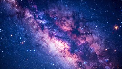 Fototapeta premium Cosmic galaxy with stars and nebula