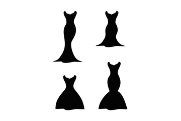 black dress silhouette