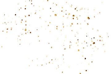 Sparkling golden confetti overlay for festive celebrations, modern designs and magical events, adding a touch of elegance and glamour to any project