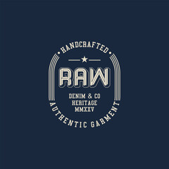 raw denim typography tee shirt graphics