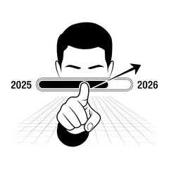 2025 to 2026 Future Loading Progress Bar – Vision, Planning, and Strategic Growth Concept”