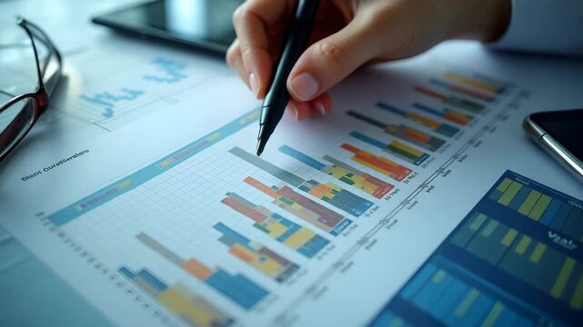 Economic analysts examining Canadian agriculture export trends by charting shipment volumes tariff impacts and global demand shifts across key markets in  Photo Stock  Concept  and empty space on the 