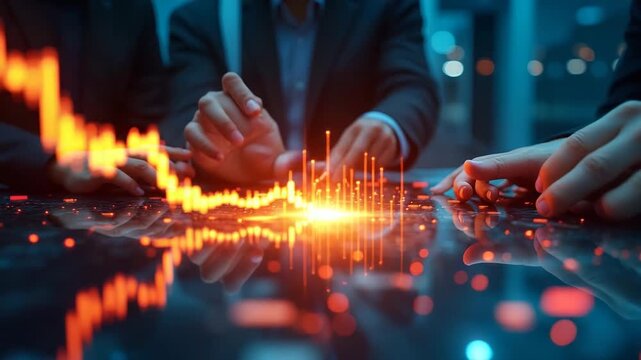 Investment bankers aggregating rising heat index financial tension and economic contraction indicators into heatmaps illustrating multi sector risk correlations in  Photo Stock  Concept  and empty spa