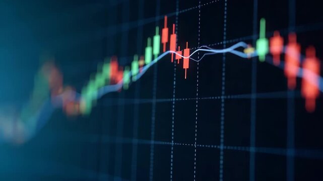 Quantitative researchers developing bear and stock chart composites overlaying bearish trend lines on price action candles for publication in financial journals in  Photo Stock  Concept  and empty spa