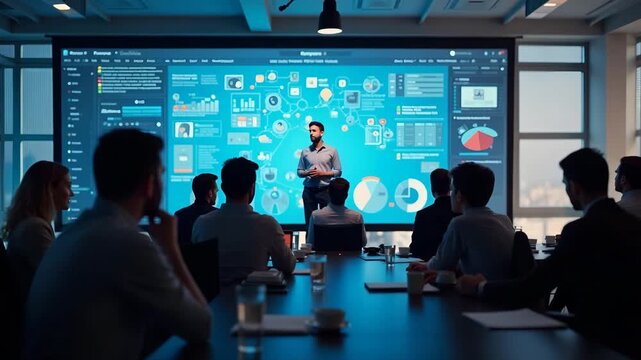 Enterprise conducting technical software training workshop demonstrating application features interactive Q A session participants actively engaged in skill development in  Photo Stock  Concept  and e