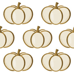 seamless background with pumpkins