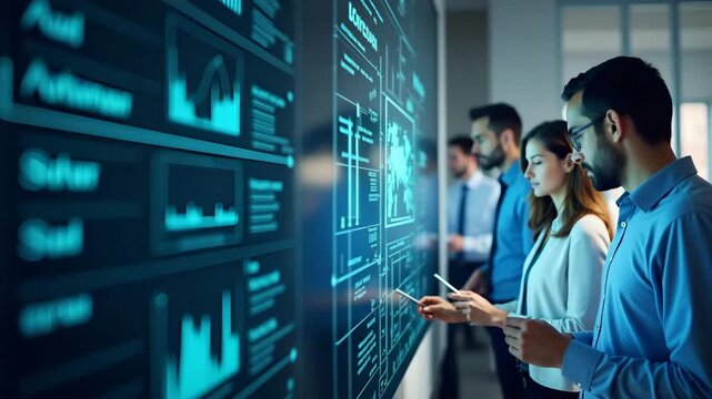 Business analysts modeling trade retaliation Canada scenarios by simulating retaliatory tariffs on key imports and measuring feedback loops across affected industries in  Photo Stock  Concept  and emp
