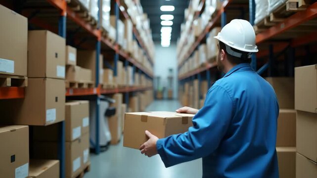 Close?up of import product inspection line showing quality control technician examining cargo containers sampling goods under strict compliance protocols in warehouse in  Photo Stock  Concept  and emp