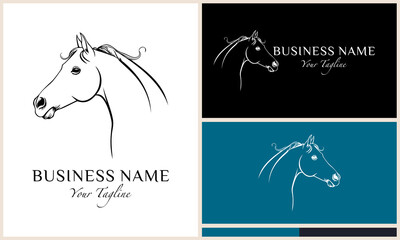 Horse logo vector. (1)