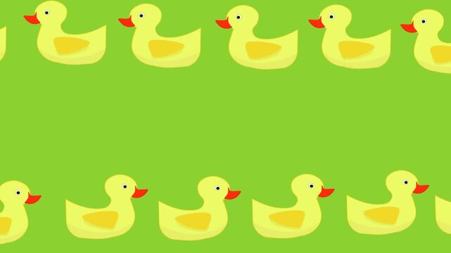 Cartoon duck toy. suitable for children's birthday background