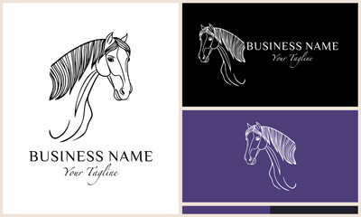 Horse head logo design. (2)