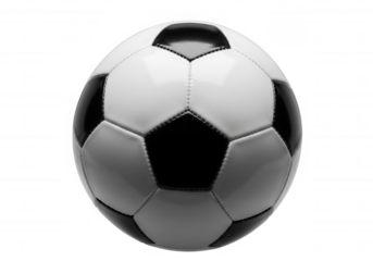 Classic soccer ball isolated on a transparent background