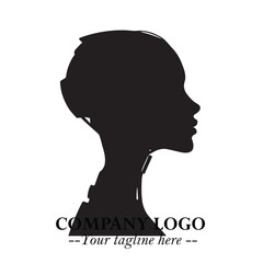 woman, robot, head, logo, symbol, black, white, background, beautiful, futuristic, minimalist, vector, illustration, design, art, modern, clean, abstract, creative, outline, silhouette, cyber, android