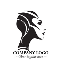 woman, robot, head, logo, symbol, black, white, background, beautiful, futuristic, minimalist, vector, illustration, design, art, modern, clean, abstract, creative, outline, silhouette, cyber, android