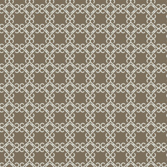Elegant Seamless Tileable Lattice Pattern in Muted Tones for boutique hotel interiors fabric print