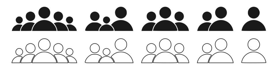 people group icon set,person logo,human icon vector illustration set 