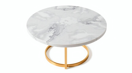 Round marble table
