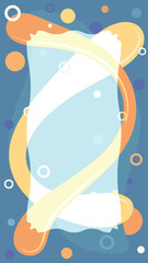 Abstract freeform shape background, circles and bubbles, freestyle background, presentation design resource background.