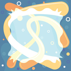 Abstract square freeform shape background, transparent overlay, freestyle background, presentation design resource background.