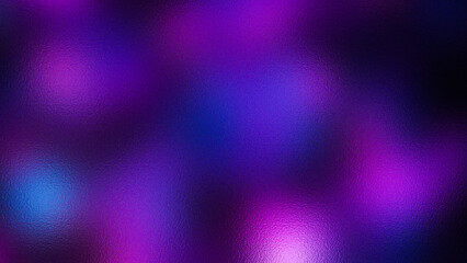 Abstract vibrant purple and blue bokeh lights creating a dreamy and magical glowing background effect