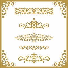 Vintage Ornamental Vector Design — Classic Decorative Floral and Baroque Pattern