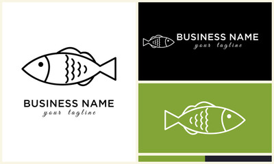 Fish Logo Templates. (8)
