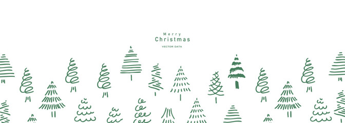 手描きのクリスマスツリーイラスト。12月のクリスマスツリーセット。クリスマスのシンプルフレーム背景。
Hand drawn Christmas tree illustration. December Christmas tree set. Christmas simple frame background.